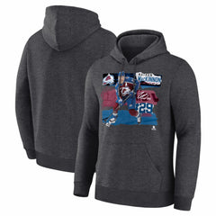 NHL Nathan MacKinnon Colorado Avalanche Fresh Ice Hoodie - Charcoal