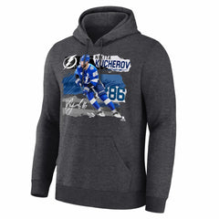 NHL Nikita Kucherov Tampa Bay Lightning Fresh Ice Hoodie - Charcoal