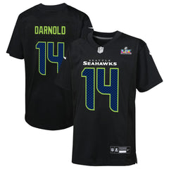 NFL Sam Darnold Seattle Seahawks Youth Super Bowl LX Carbon Fashion Game Jersey - Black