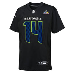 NFL Sam Darnold Seattle Seahawks Youth Super Bowl LX Carbon Fashion Game Jersey - Black