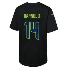 NFL Sam Darnold Seattle Seahawks Youth Super Bowl LX Carbon Fashion Game Jersey - Black