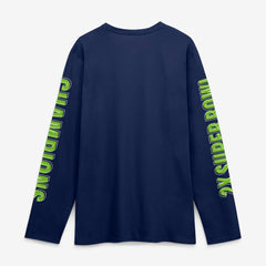 Seattle Seahawks Two-Time Super Bowl Champions Big & Tall Own The Moments Long Sleeve T-Shirt College Navy