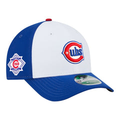 Chicago Cubs New Era 150th Anniversary 9FORTY M-Crown Adjustable Hat - White/Royal Hats