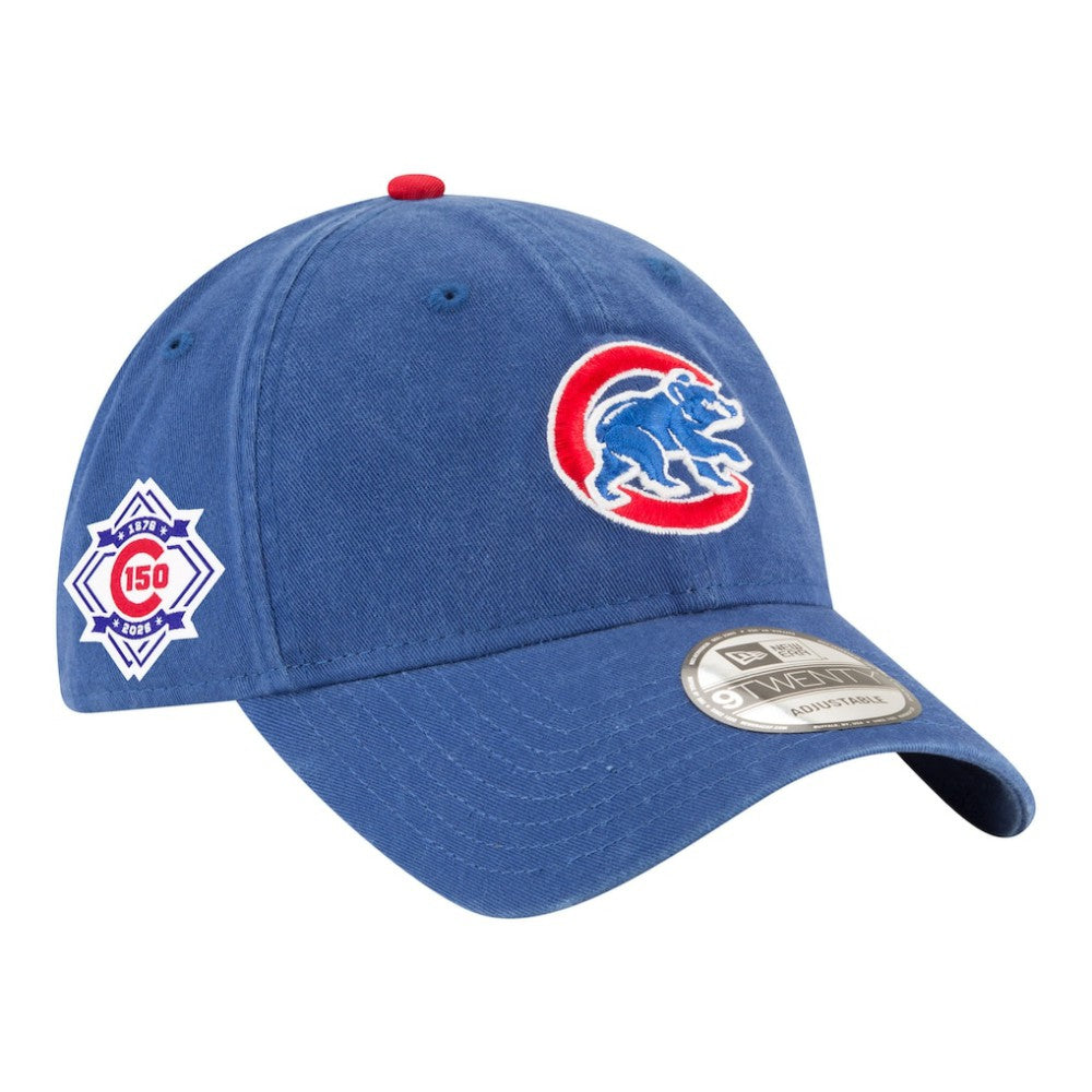 Chicago Cubs New Era 150th Anniversary Casual Classic Adjustable Hat - Blue Hats