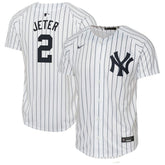Derek Jeter New York Yankees Nike Youth Home Game Jersey - White Jerseys