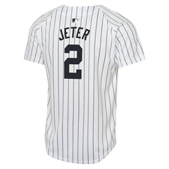 Derek Jeter New York Yankees Nike Youth Home Game Jersey - White Jerseys