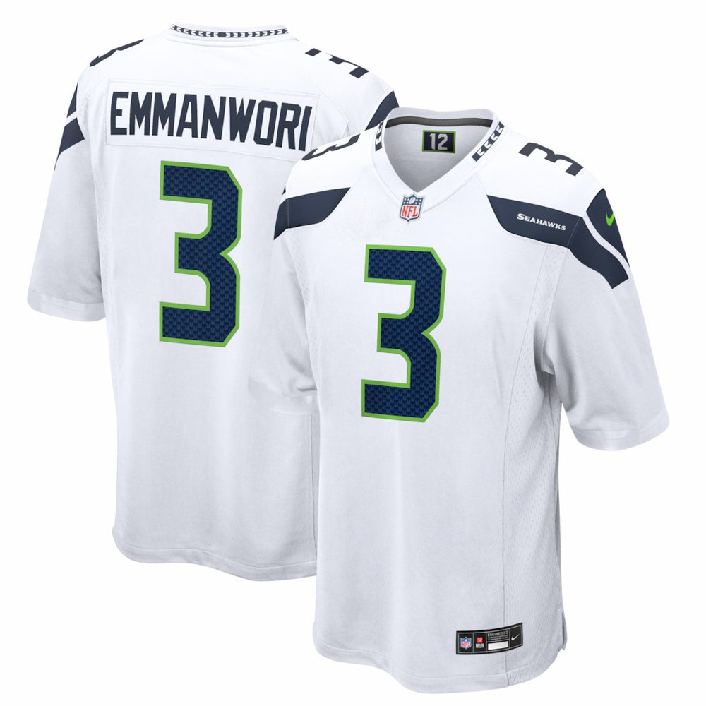 NFL Nick Emmanwori Seattle Seahawks Game Jersey - White