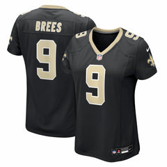 NFL Drew Brees New Orleans Saints Women's Team Game Jersey - Black