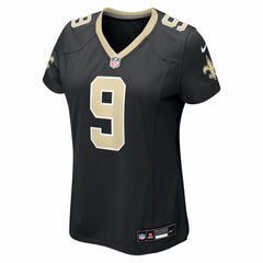 NFL Drew Brees New Orleans Saints Women's Team Game Jersey - Black