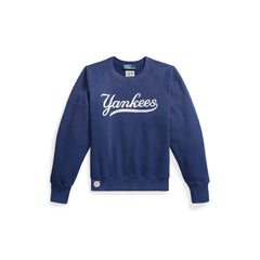 Yankees Polo Ralph Lauren Women's Vintage Knit Sweatshirt - Navy Sweatshirts