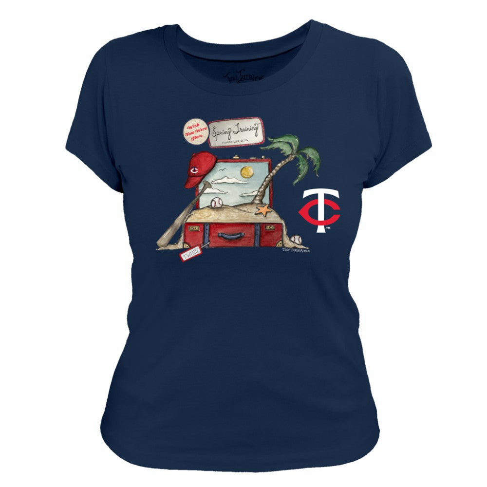 Minnesota Twins Tiny Turnip Women's 2026 Spring Training T-Shirt - Navy T-shirts