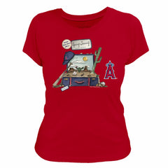 Los Angeles Angels Tiny Turnip Women's 2026 Spring Training T-Shirt - Red T-shirts