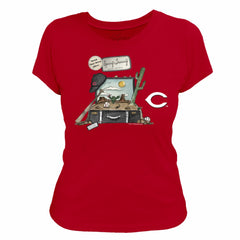 Cincinnati Reds Tiny Turnip Women's 2026 Spring Training T-Shirt - Red T-shirts