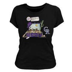 Colorado Rockies Tiny Turnip Women's 2026 Spring Training T-Shirt - Black T-shirts