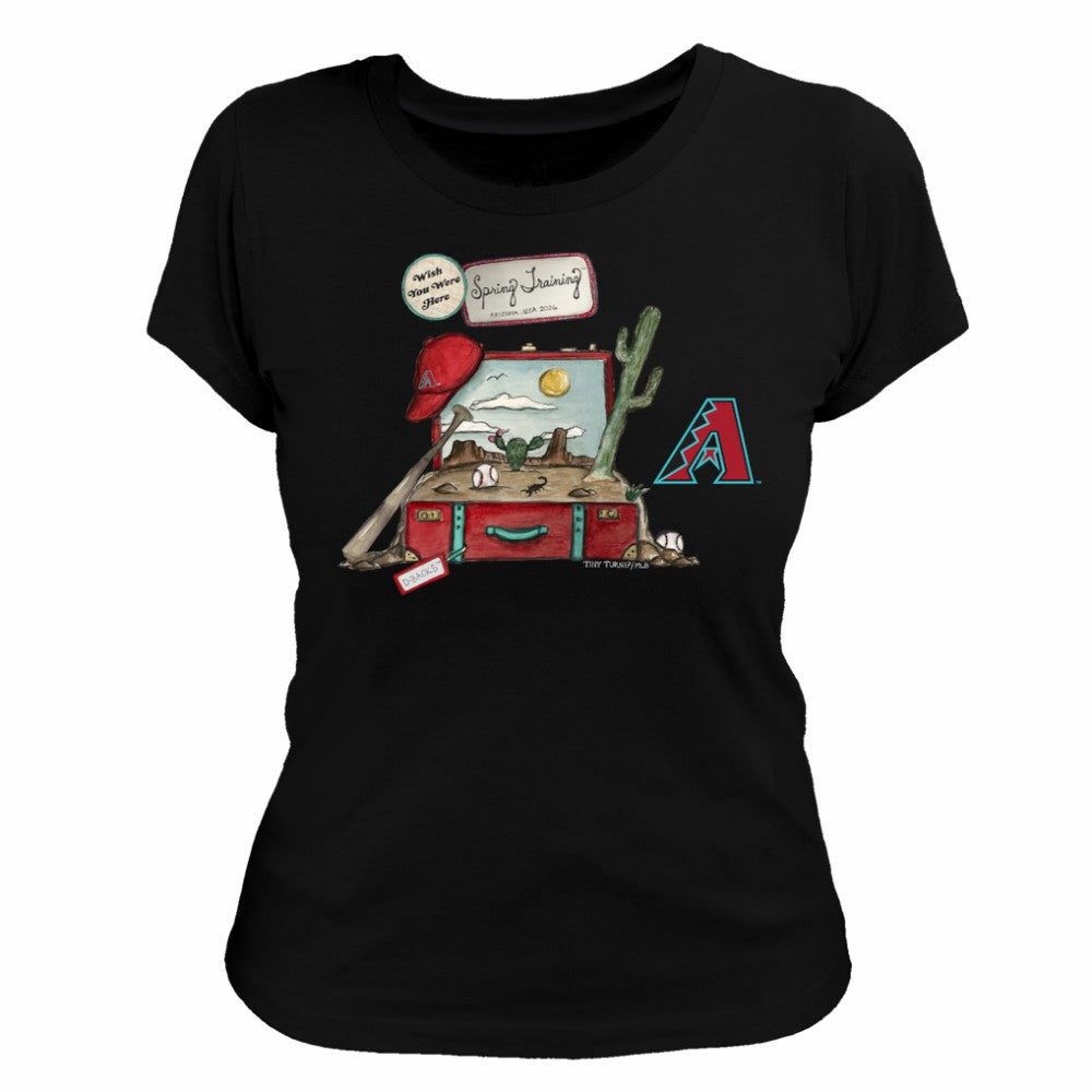 Arizona Diamondbacks Tiny Turnip Women's 2026 Spring Training T-Shirt - Black T-shirts