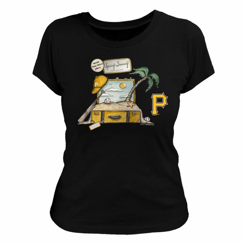 Pittsburgh Pirates Tiny Turnip Women's 2026 Spring Training T-Shirt - Black T-shirts