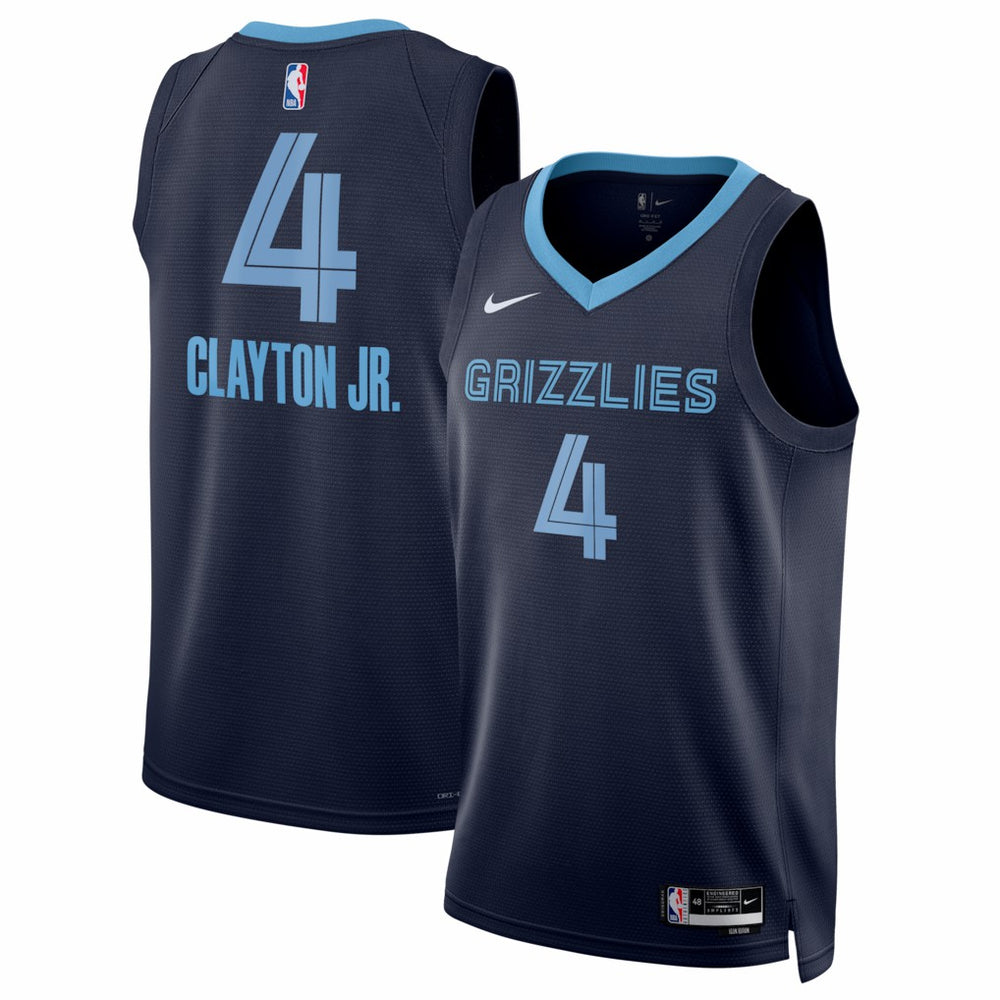 NBA Walter Clayton Jr. Memphis Grizzlies Unisex Swingman Jersey - Icon Edition - Navy