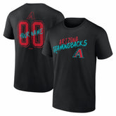 Arizona Diamondbacks Hustle Personalized Name & Number T-Shirt - Black T-shirts