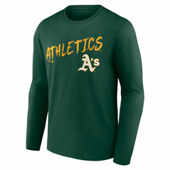Athletics Hustle Personalized Name & Number Long Sleeve T-Shirt - Green T-shirts