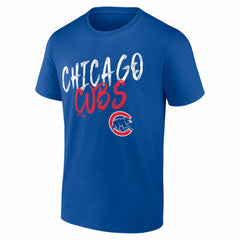 Chicago Cubs Hustle Personalized Name & Number T-Shirt - Royal T-shirts