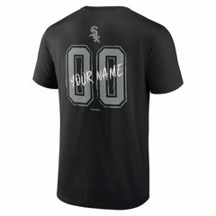 Chicago White Sox Hustle Personalized Name & Number T-Shirt - Black T-shirts