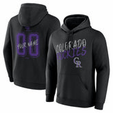 Colorado Rockies Hustle Personalized Name & Number Hoodie - Black Hoodies