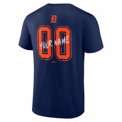 Detroit Tigers Hustle Personalized Name & Number T-Shirt - Navy T-shirts