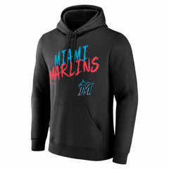 Miami Marlins Hustle Personalized Name & Number Hoodie - Black Hoodies