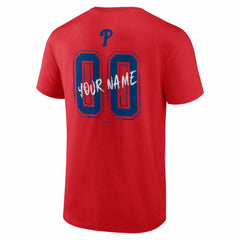 Philadelphia Phillies Hustle Personalized Name & Number T-Shirt - Red T-shirts