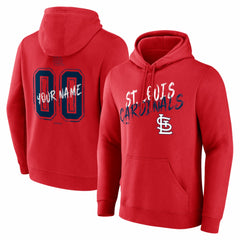 St. Louis Cardinals Hustle Personalized Name & Number Hoodie - Red Hoodies