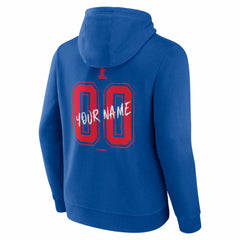 Texas Rangers Hustle Personalized Name & Number Hoodie - Royal Hoodies