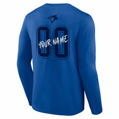Toronto Blue Jays Hustle Personalized Name & Number Long Sleeve T-Shirt - Royal T-shirts