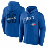 Toronto Blue Jays Hustle Personalized Name & Number Hoodie - Royal Hoodies
