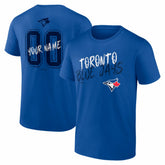 Toronto Blue Jays Hustle Personalized Name & Number T-Shirt - Royal T-shirts