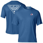 NHL Colorado Avalanche Columbia PFG Terminal Tackle Omni-Shade T-Shirt - Blue