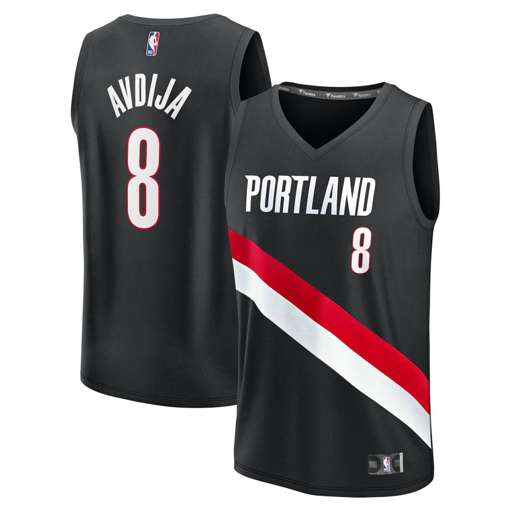 NBA Deni Avdija Portland Trail Blazers Fast Break Replica Jersey - Icon Edition - Black