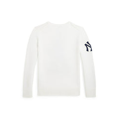 Yankees Polo Ralph Lauren Youth Sweater - White