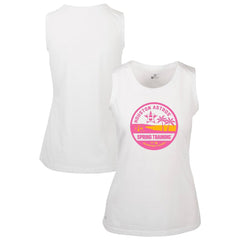 Houston Astros Levelwear Women's Macy Spring Training Badge Bold Tank Top - White Tanks