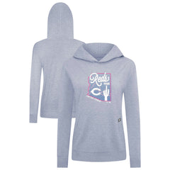 Cincinnati Reds Levelwear Women's Relay Spring Training Sunrise Bold Hoodie - Light Blue Hoodies