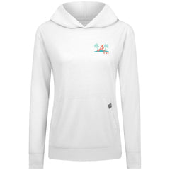 Atlanta Braves Levelwear Women's Relay Spring Break Panoramic Bold Hoodie - White Hoodies
