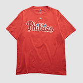 Philadelphia Phillies Majestic 2000s T-shirt - Red - M by Fanatics Real Vintage T-shirts