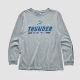 Oklahoma City Thunder NBA 2010s Long Sleeve T-shirt Heather Gray Vintage