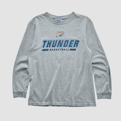 Oklahoma City Thunder NBA 2010s Long Sleeve T-shirt Heather Gray Vintage