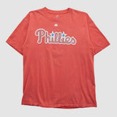 Philadelphia Phillies Majestic 2000s T-shirt - Red - M by Fanatics Real Vintage T-shirts