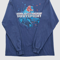 Boston Red Sox Delta 2007 Long Sleeve T-shirt - Navy - S by Fanatics Real Vintage T-shirts