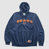 Chicago Bears NFL 2010s Hooded Pullover Sweatshirt Navy Vintage