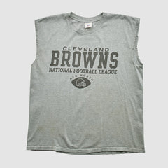 Cleveland Browns NFL 2000s Tank Heather Gray Vintage