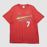 St. Louis Cardinals Majestic 2000s T-shirt - Red - S by Fanatics Real Vintage T-shirts