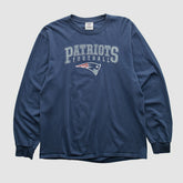 New England Patriots NFL 2010s Long Sleeve T-shirt Navy Vintage
