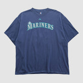 Seattle Mariners Majestic 2000s T-shirt - Navy - 2XL by Fanatics Real Vintage T-shirts